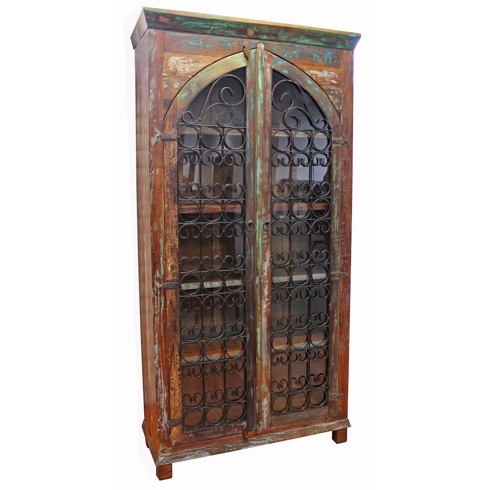 Trinidad Iron Jali Tall Cabinet. Picture 1