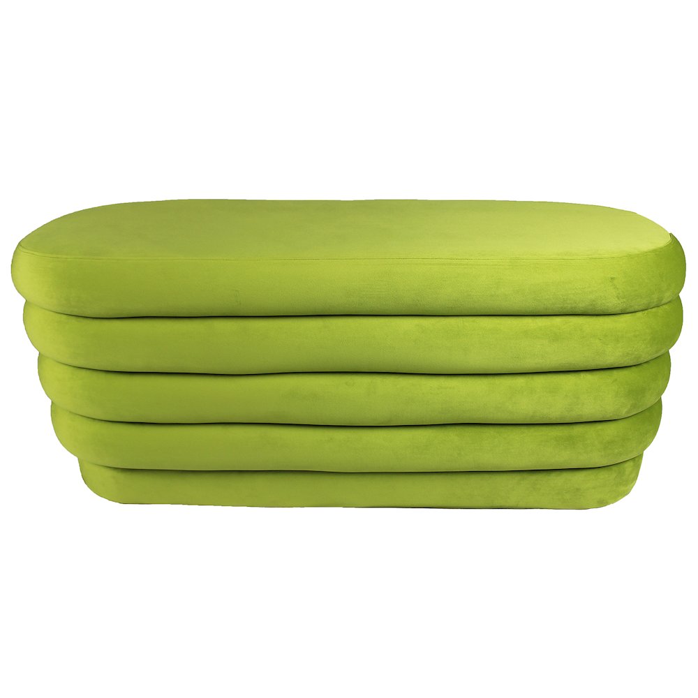 Thor Oval Ottoman in Fern. Picture 1