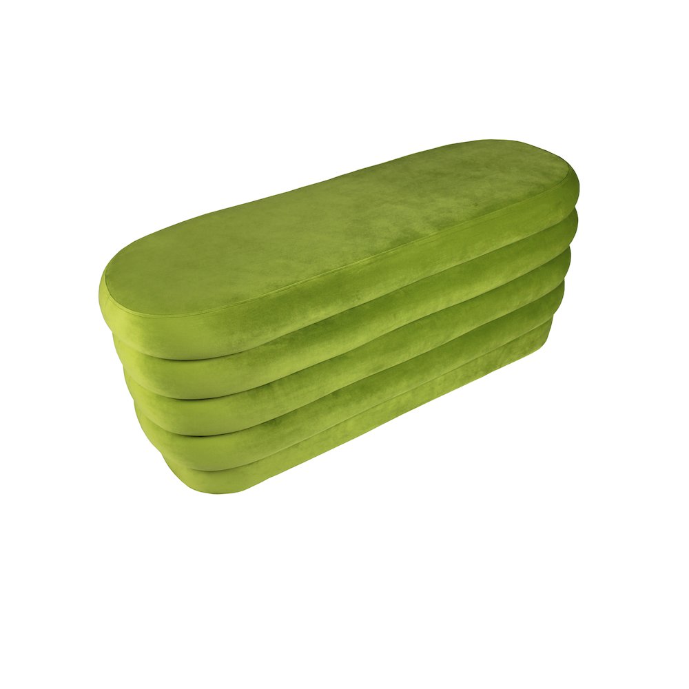 Thor Oval Ottoman in Fern. Picture 2