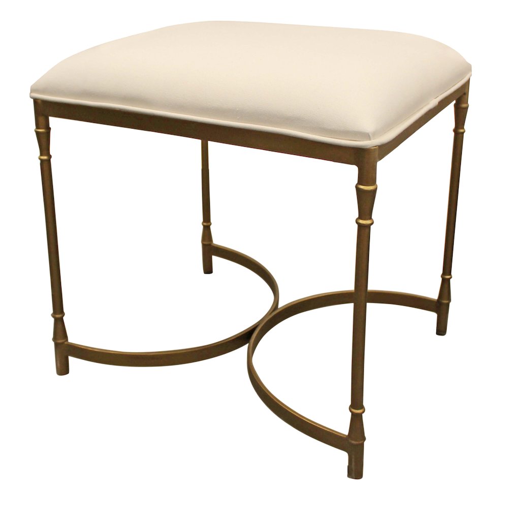 Modern Honeyville Stool with Ivory Cushion. Picture 1