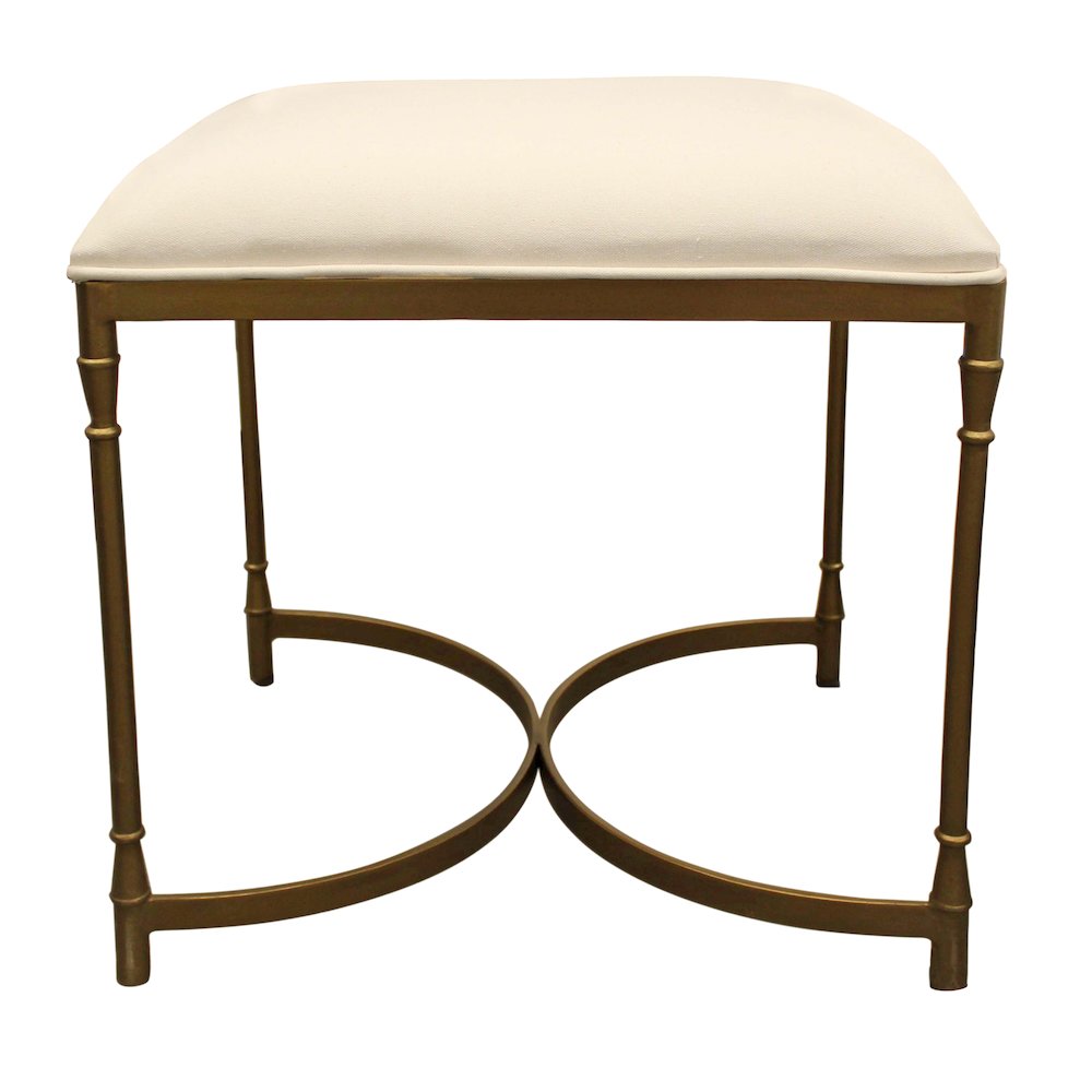 Modern Honeyville Stool with Ivory Cushion. Picture 2