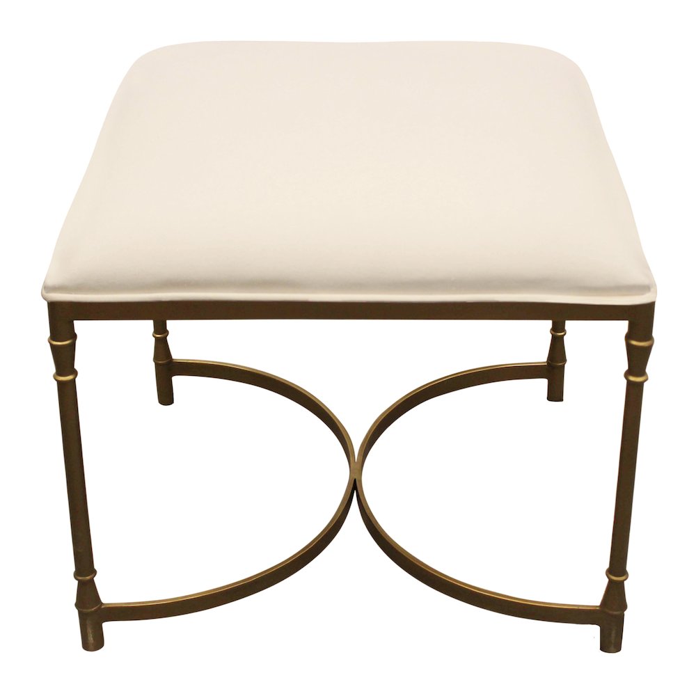 Modern Honeyville Stool with Ivory Cushion. Picture 3