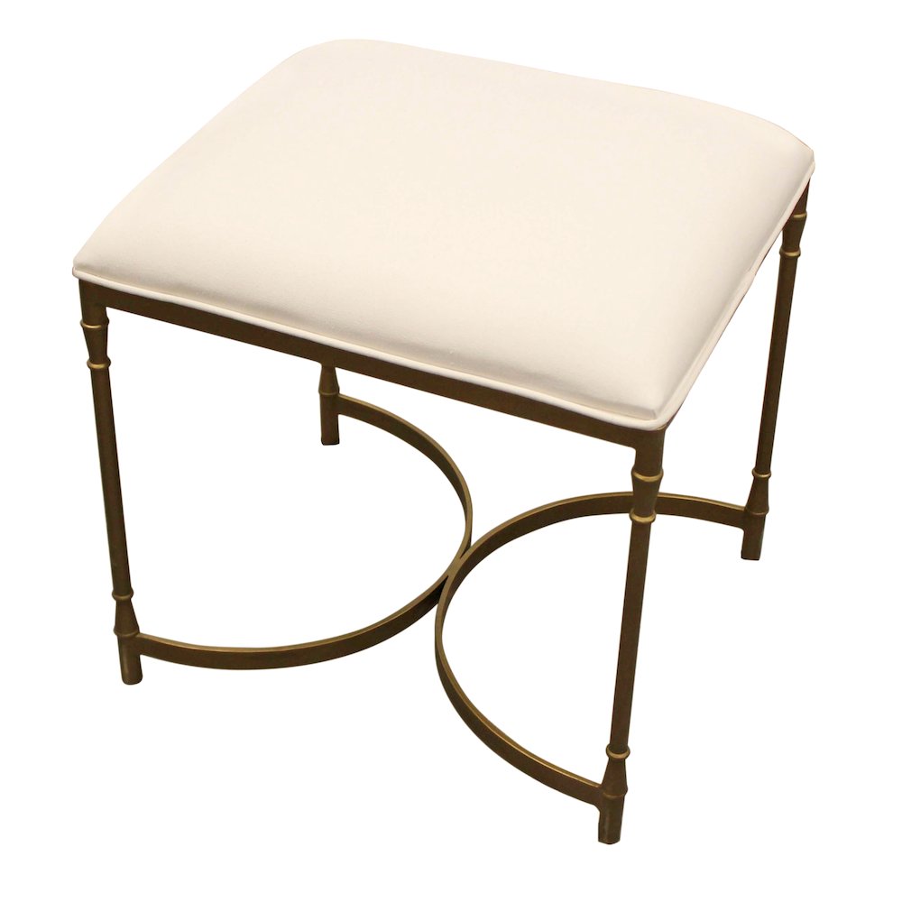 Modern Honeyville Stool with Ivory Cushion. Picture 4