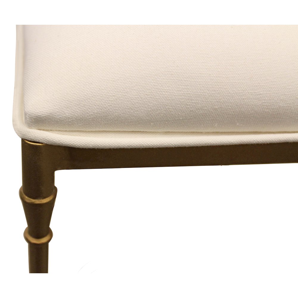 Modern Honeyville Stool with Ivory Cushion. Picture 6