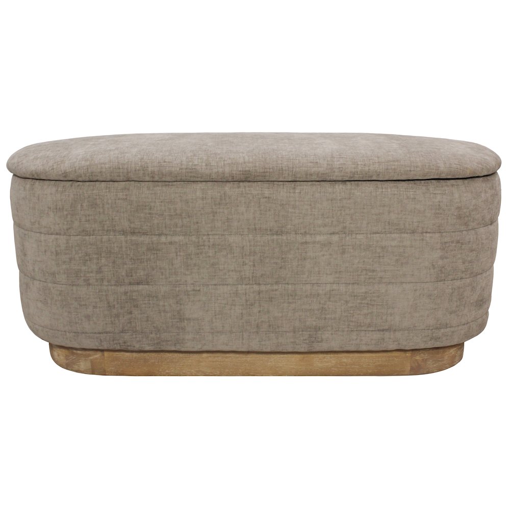 Jackie Storage Bench in Slate. Picture 1