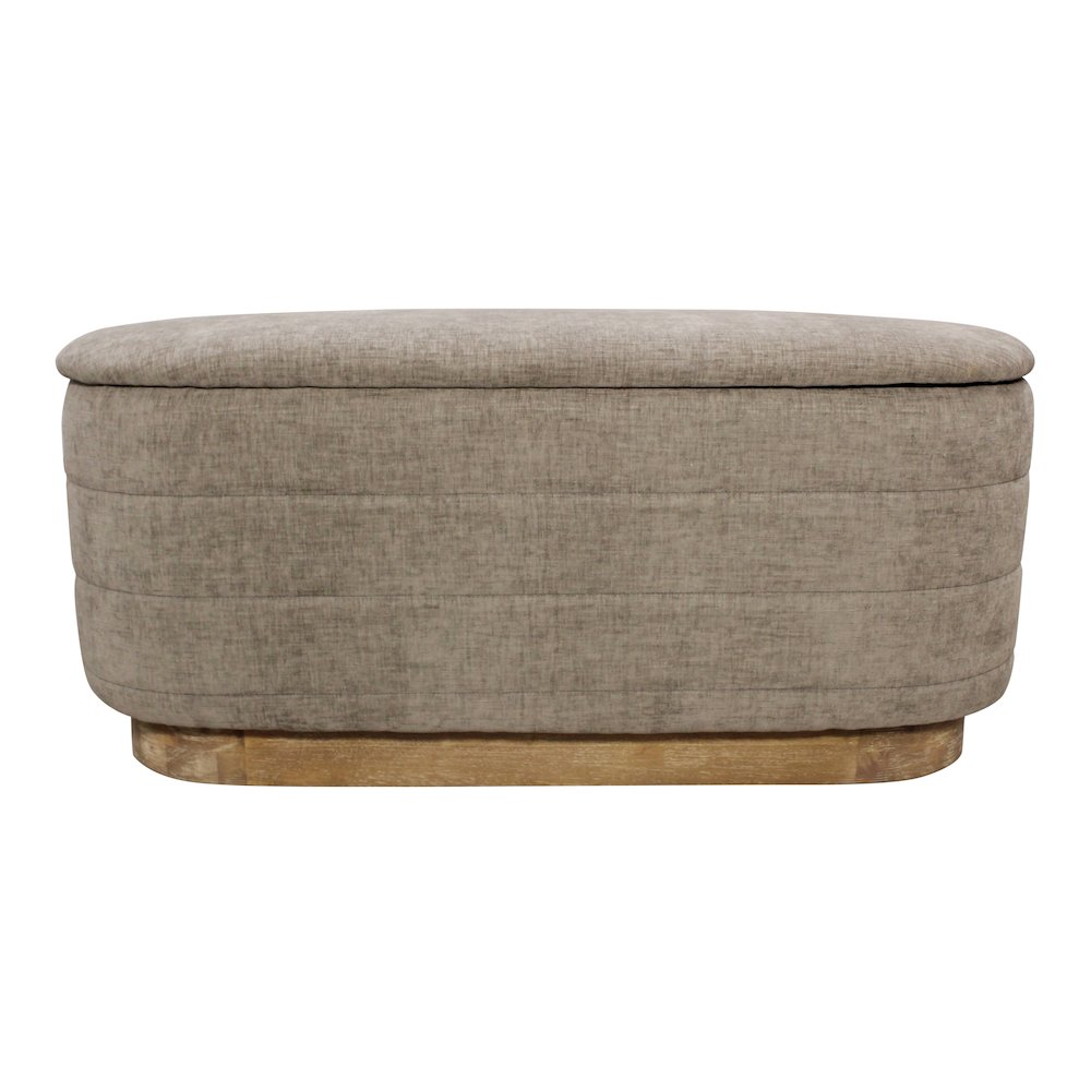 Jackie Storage Bench in Slate. Picture 3