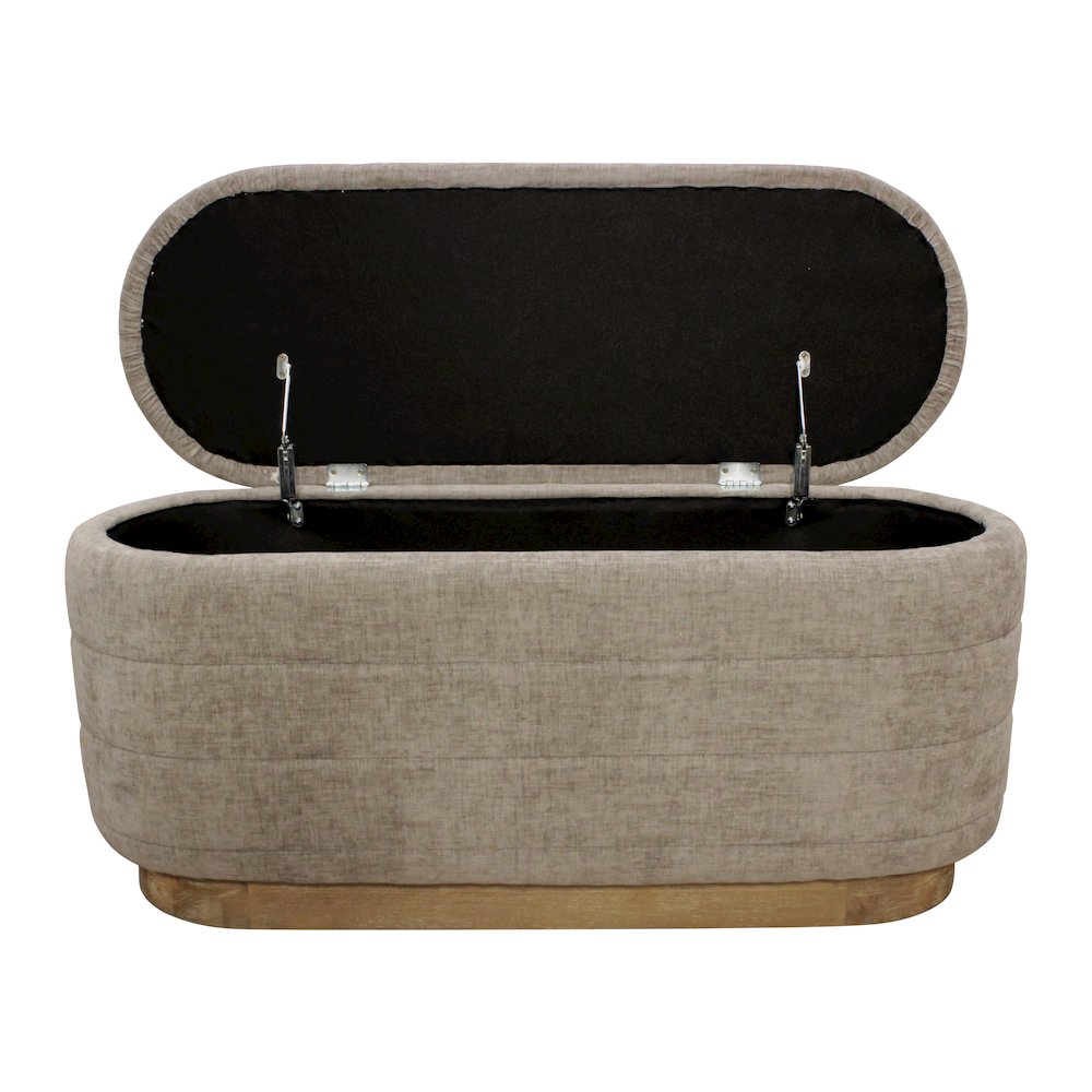 Jackie Storage Bench in Slate. Picture 5