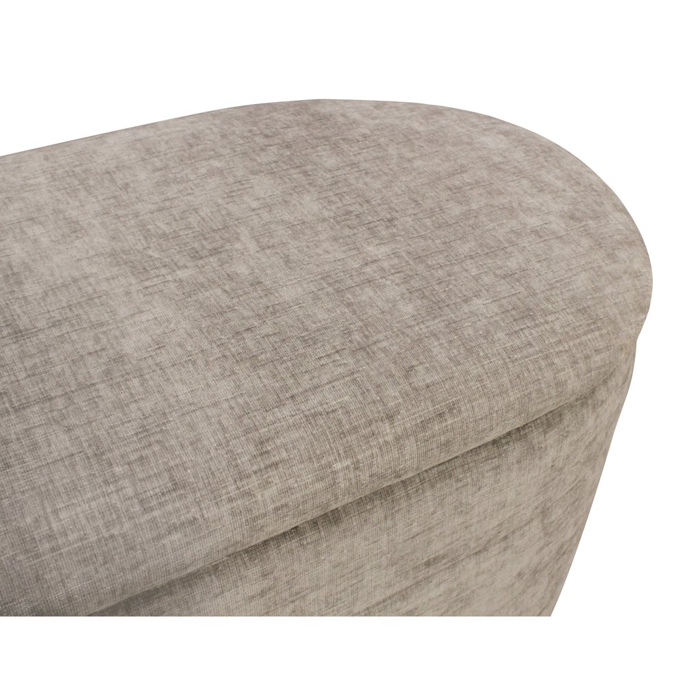 Jackie Storage Bench in Slate. Picture 6