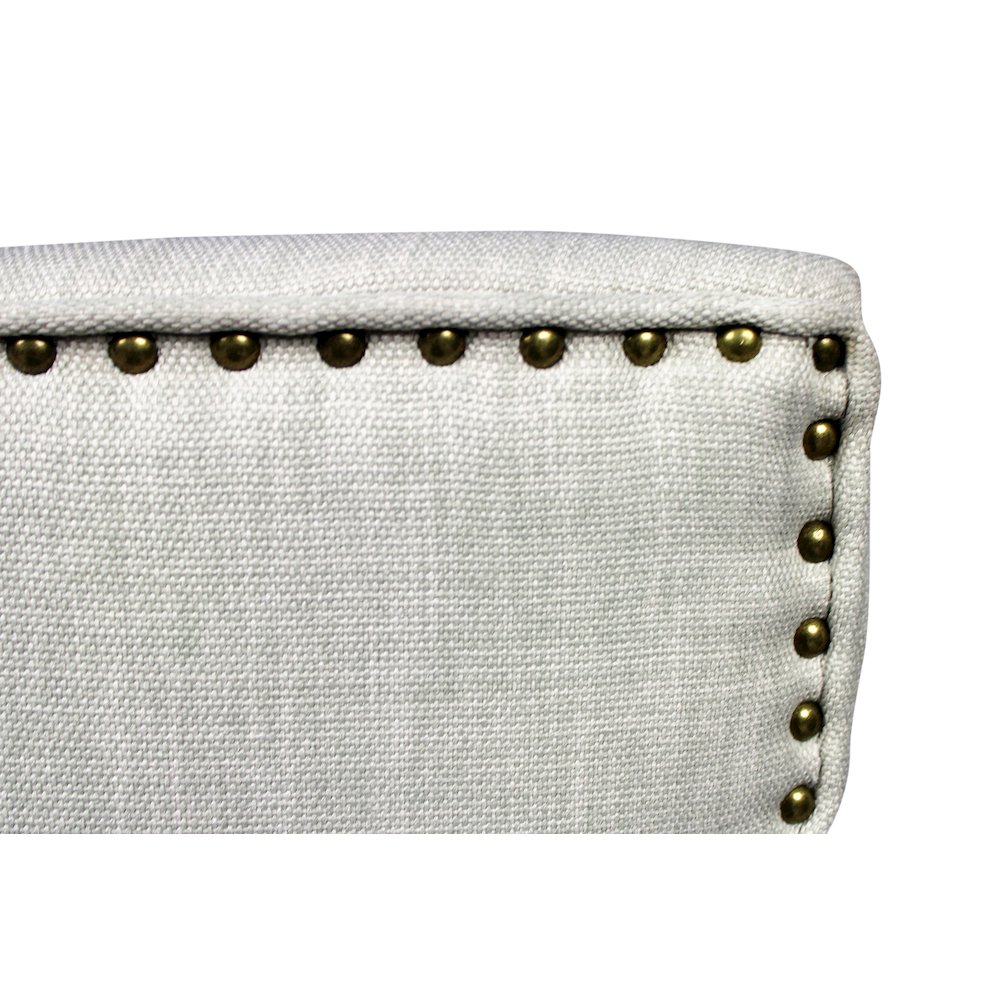 Transitional Jill Side Chair In Ivory Weave Fabric in Natural 2-Piece Set. Picture 5