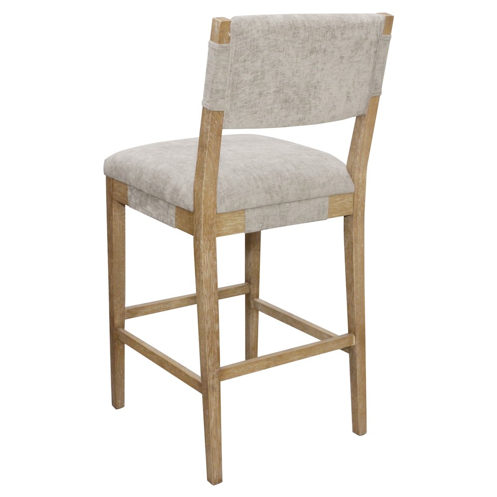 Clara Bar Stool in Slate Linen. Picture 5