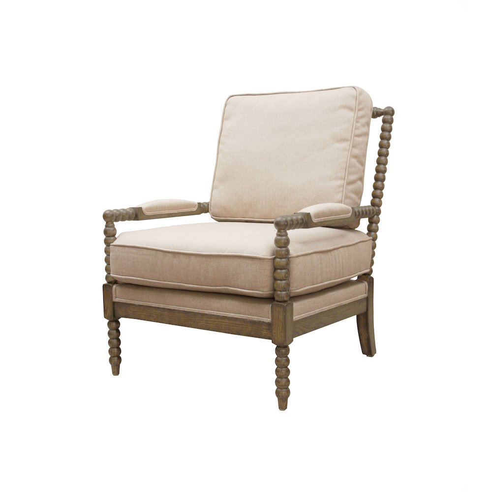 Windsor Ivory Linen Occasional Chair. Picture 1