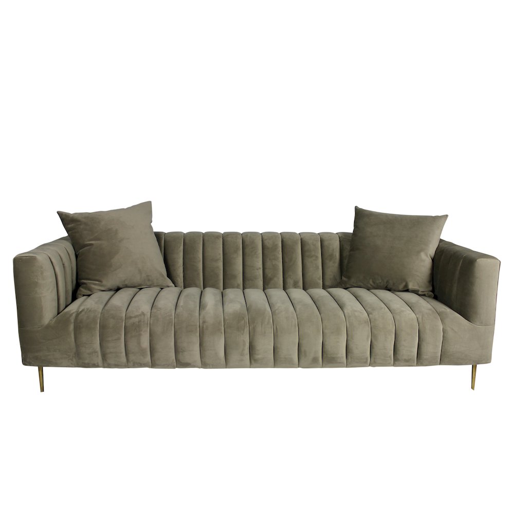 Mid-Century Modern Rutland Sofa in Beige. Picture 1
