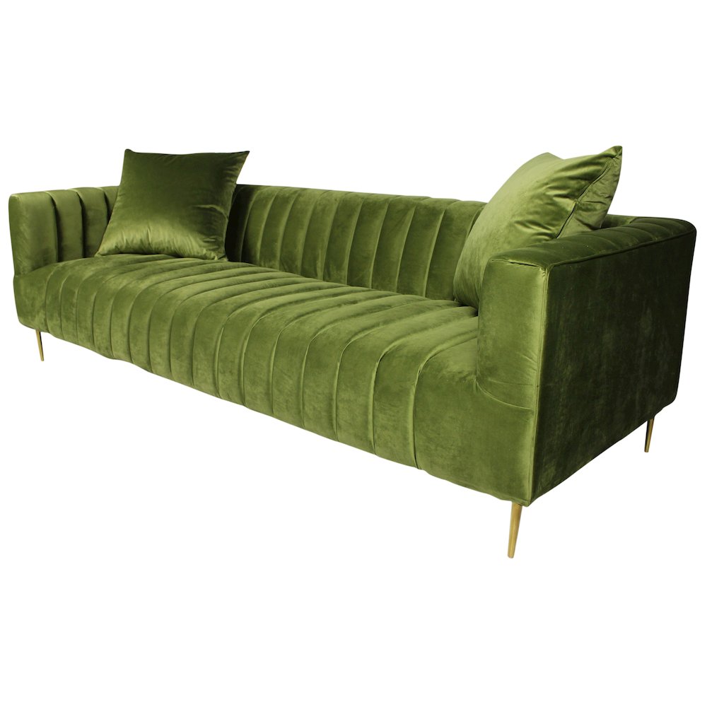 Mid-Century Modern Rutland Sofa in Olive. Picture 4