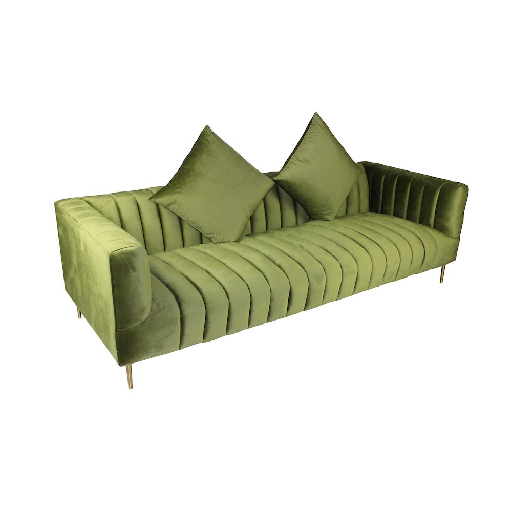Mid-Century Modern Rutland Sofa in Olive. Picture 3