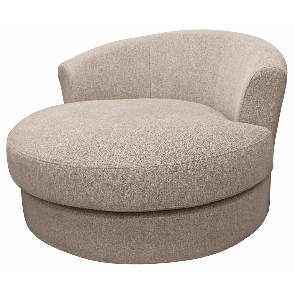 Modern Vista Swivel Chair in Sand. Picture 3