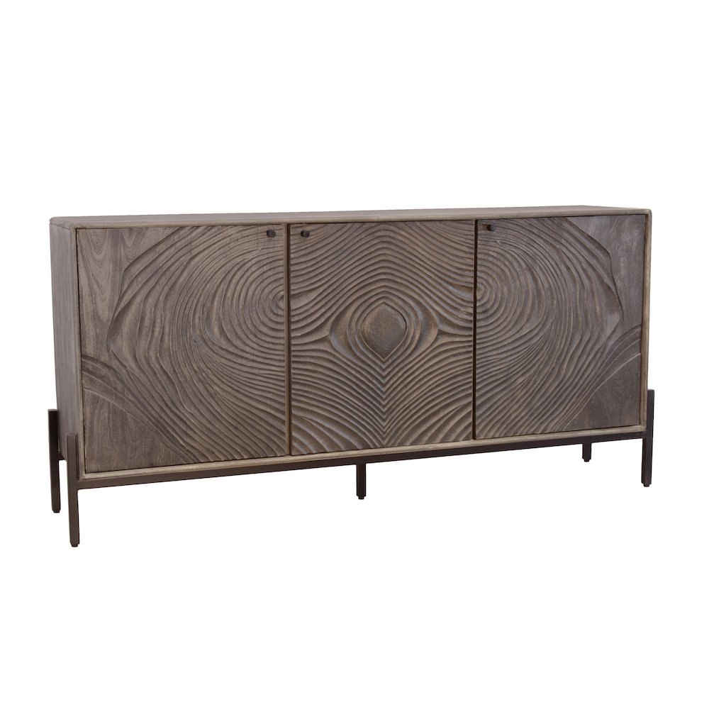 Bristol 3-Door Sideboard - Smoked Ash. Picture 1