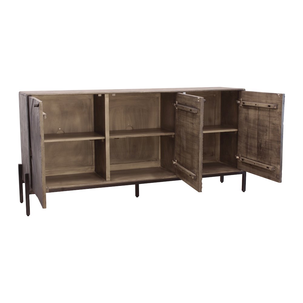 Bristol 3-Door Sideboard - Smoked Ash. Picture 4