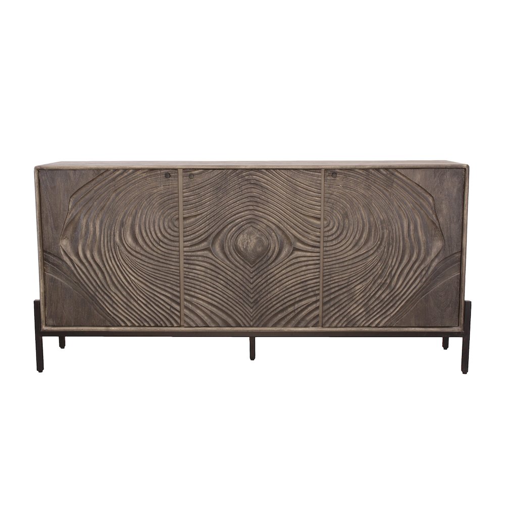 Bristol 3-Door Sideboard - Smoked Ash. Picture 8