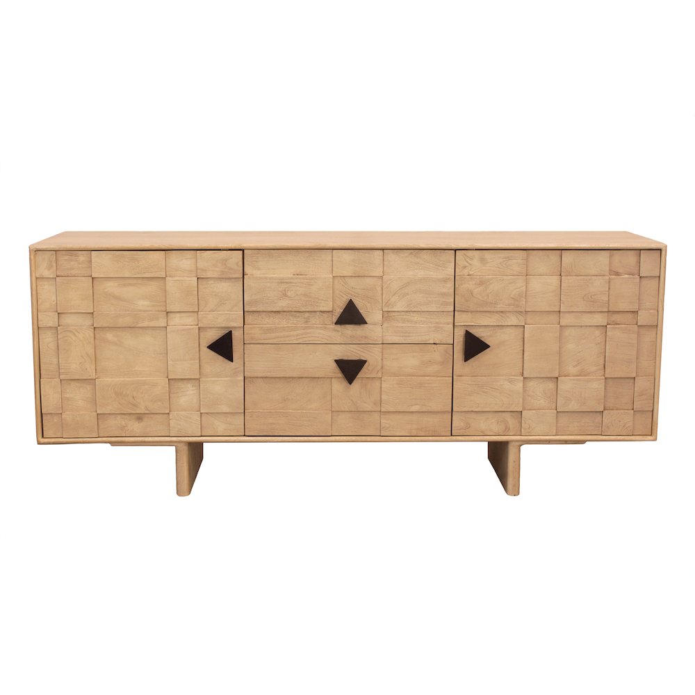 Durant 2-Drawer 2-Door Credenza - Neutral Beige. Picture 3