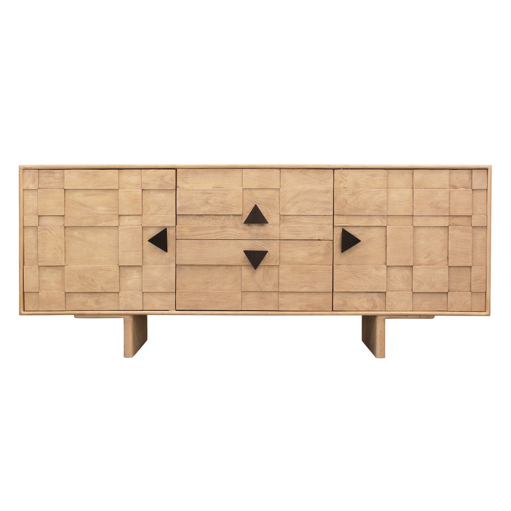 Durant 2-Drawer 2-Door Credenza - Neutral Beige. Picture 9