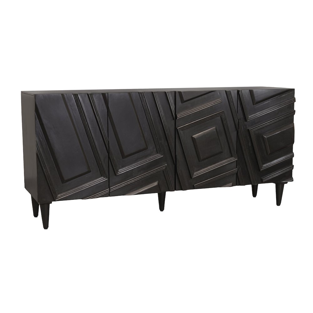 Cahill 4-Door Sideboard - Black. Picture 3