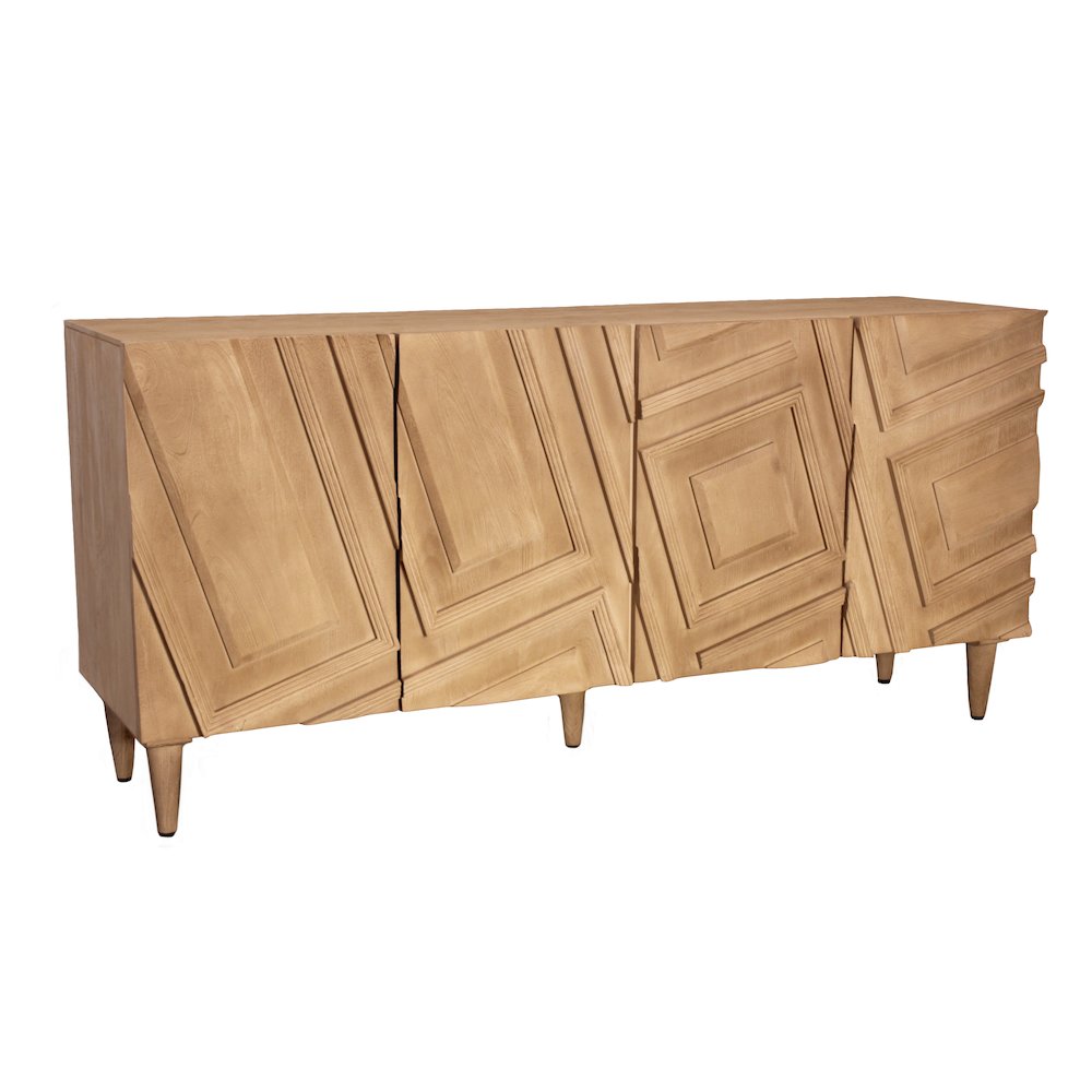 Cahill 4-Door Sideboard - Sand Oak. Picture 1