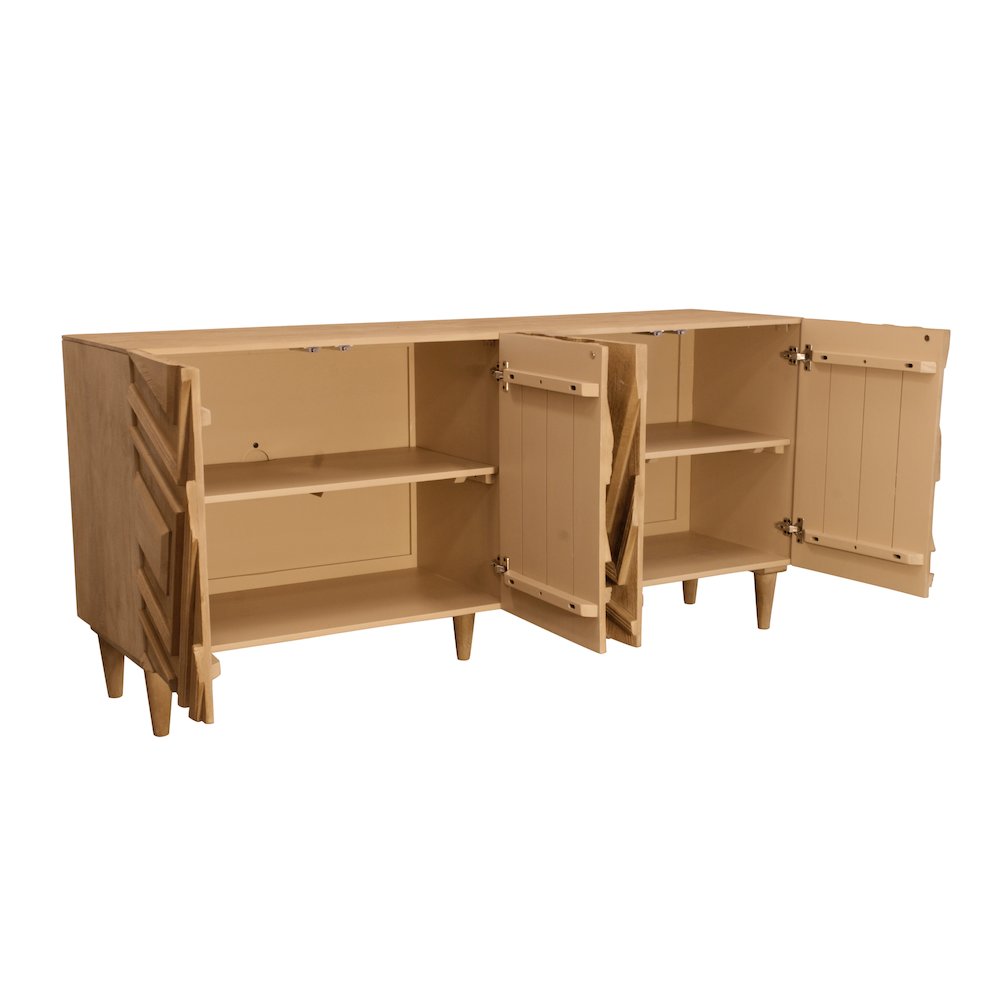 Cahill 4-Door Sideboard - Sand Oak. Picture 6