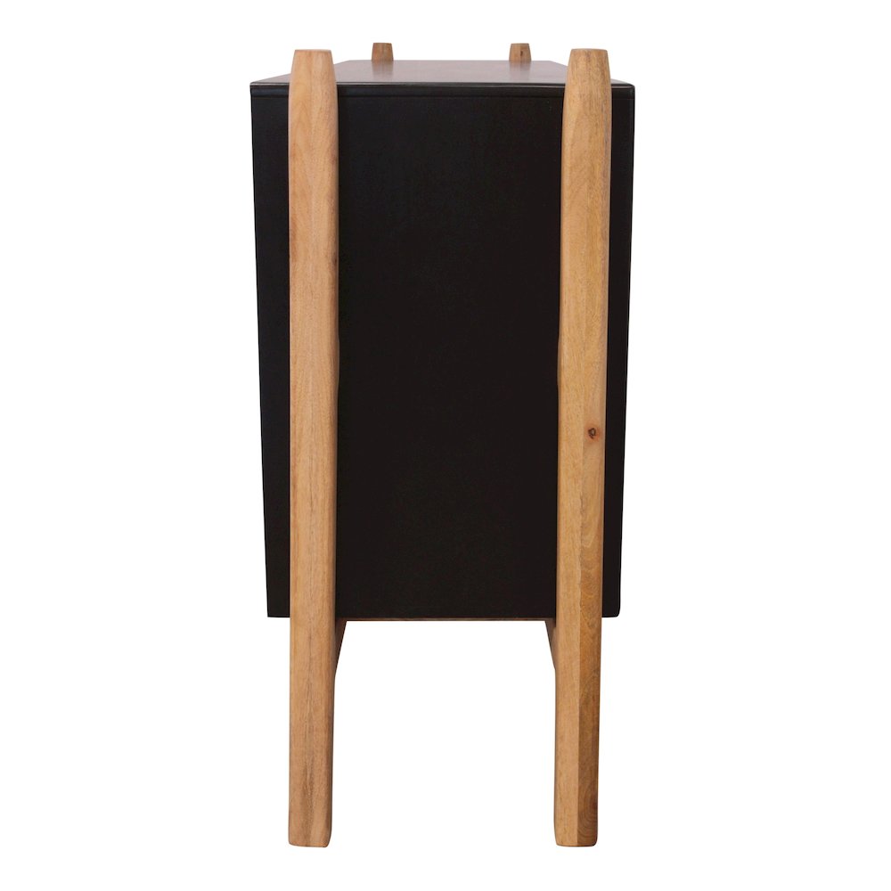 Fawkes 4-Door Sideboard - Matte Black. Picture 4