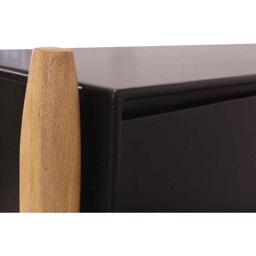 Fawkes 4-Door Sideboard - Matte Black. Picture 7