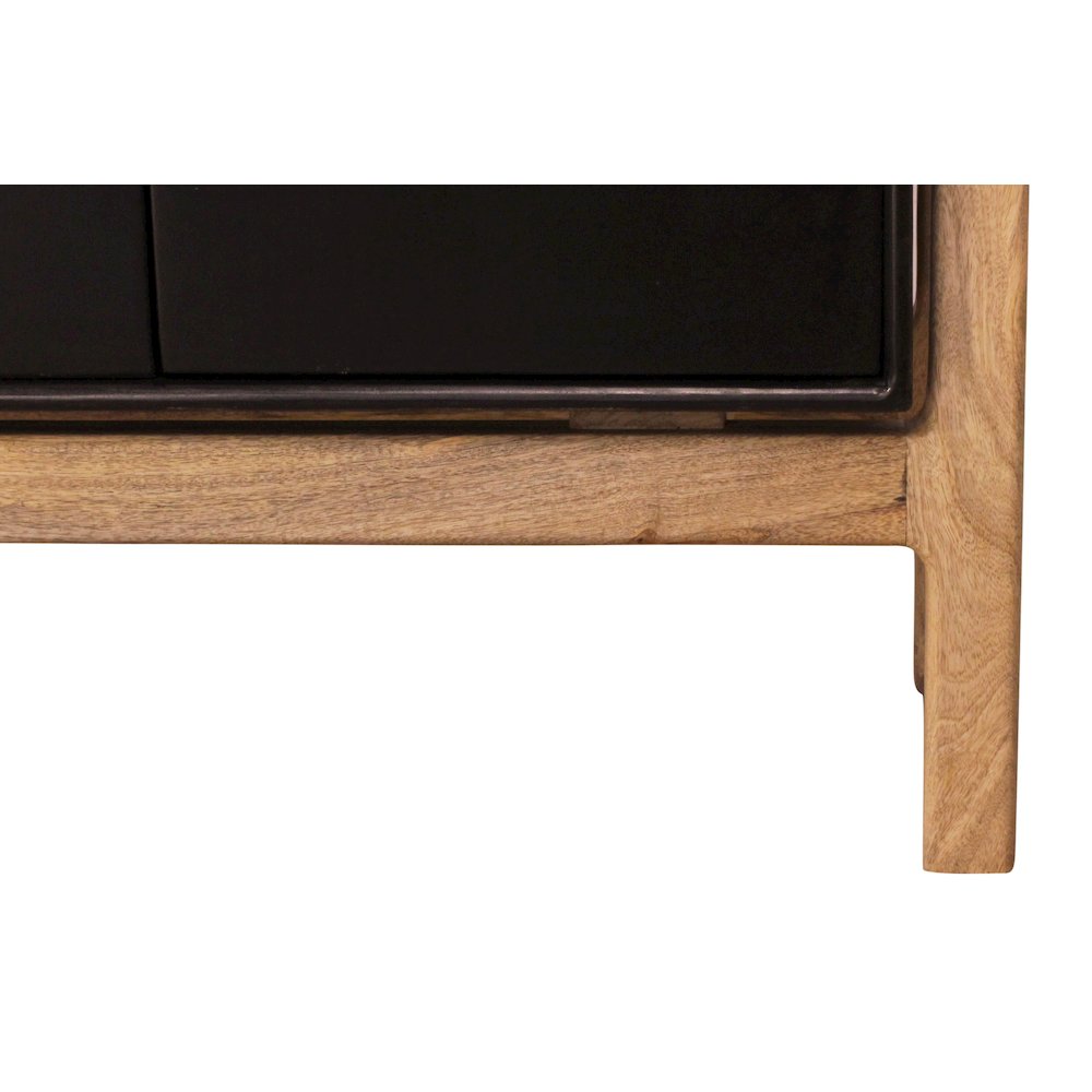 Fawkes 4-Door Sideboard - Matte Black. Picture 8