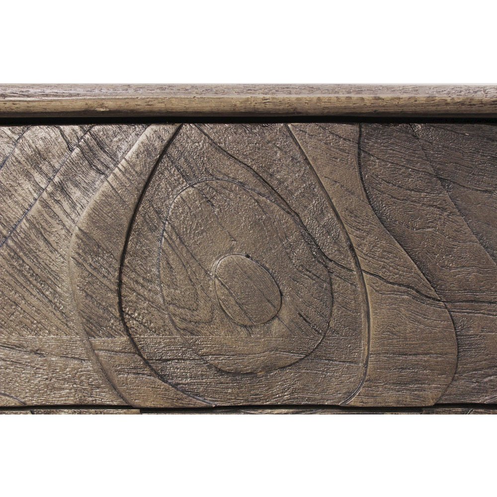 Bristol 2-Drawer Nightstand - Smoked Ash. Picture 6