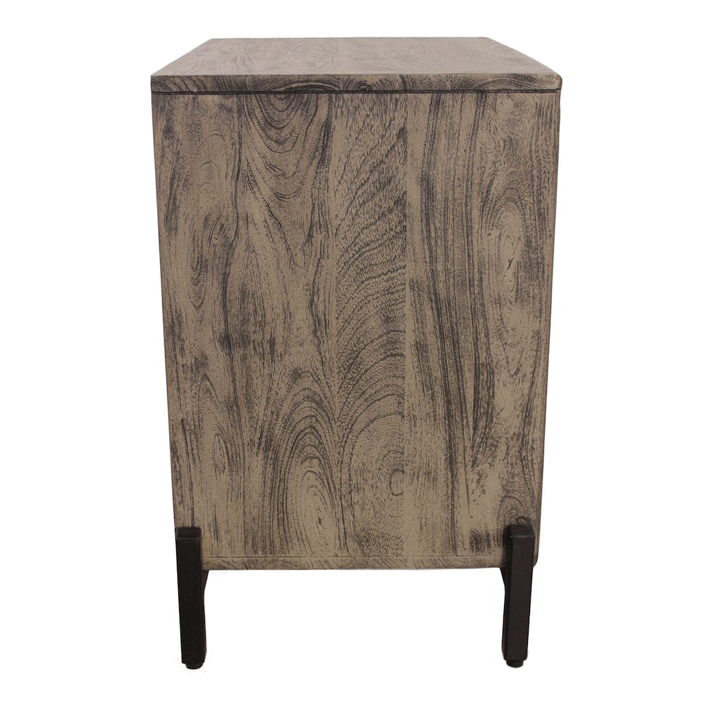 Bristol 2-Drawer Nightstand - Smoked Ash. Picture 8