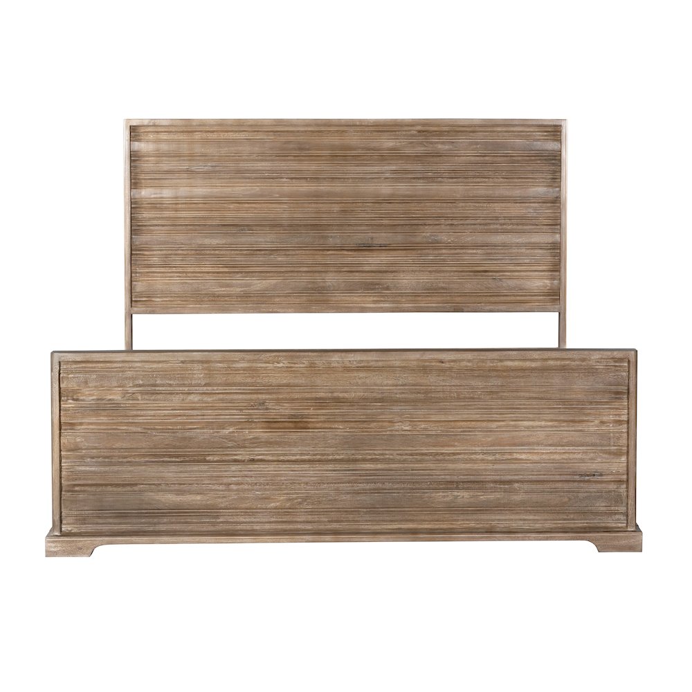 Carmenita Eastern King Bed - Rustic Light Brown. Picture 3