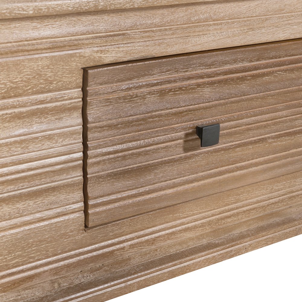 Carmenita Eastern King Bed - Rustic Light Brown. Picture 6