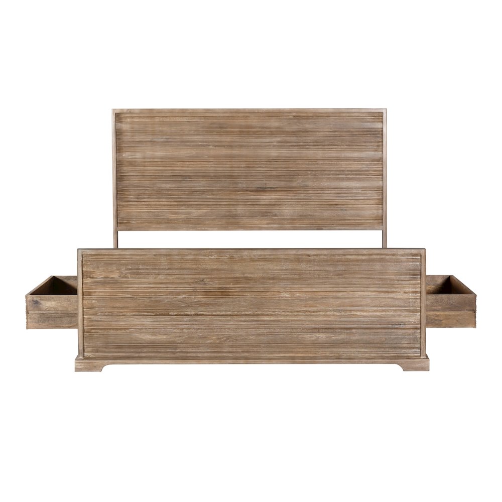 Carmenita California King Bed - Rustic Light Brown. Picture 4