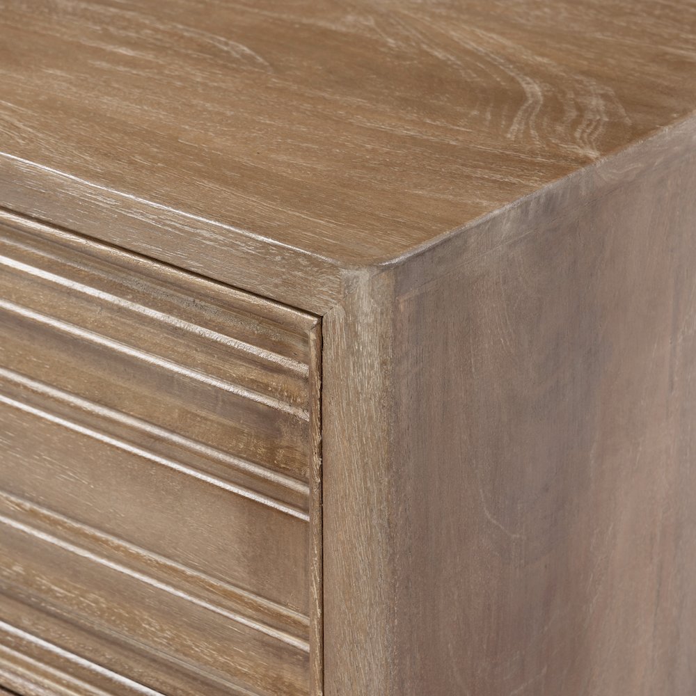 Carmenita 2-Drawer Might Night Stand - Rustic Light Brown. Picture 5