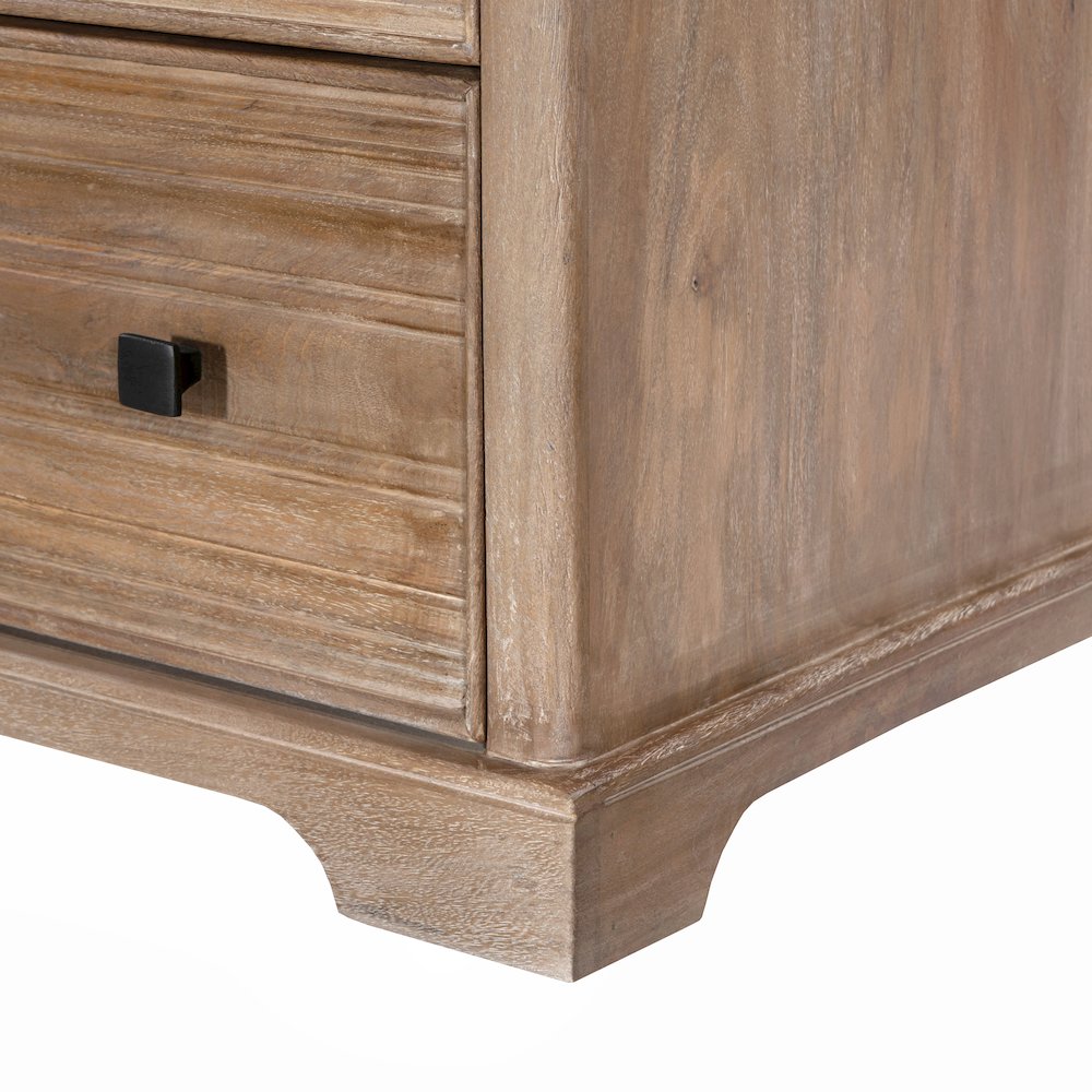 Carmenita 6-Drawer Dresser in Rustic Light Brown. Picture 6