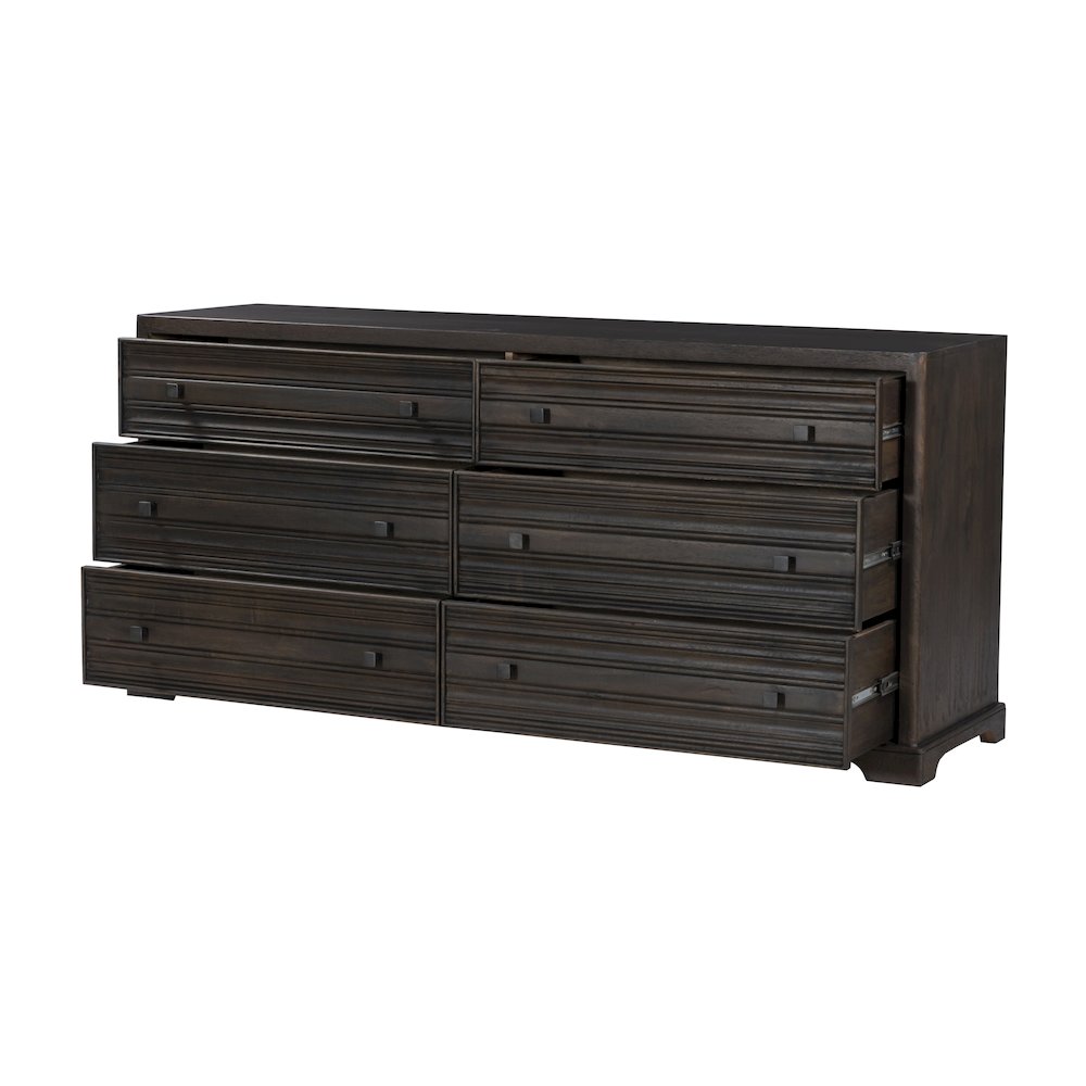 Carmenita 6-Drawer Dresser in Rich Umber. Picture 3