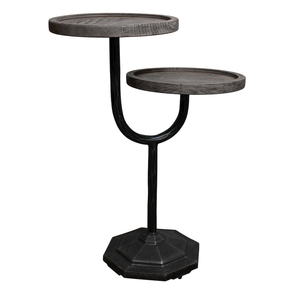 Bayside Jensen Oak Side Tray-Top Tables. Picture 1