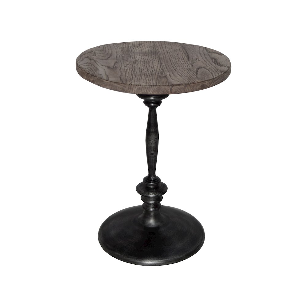 Bayside Jensen 16" Round Oak Side Table. Picture 1