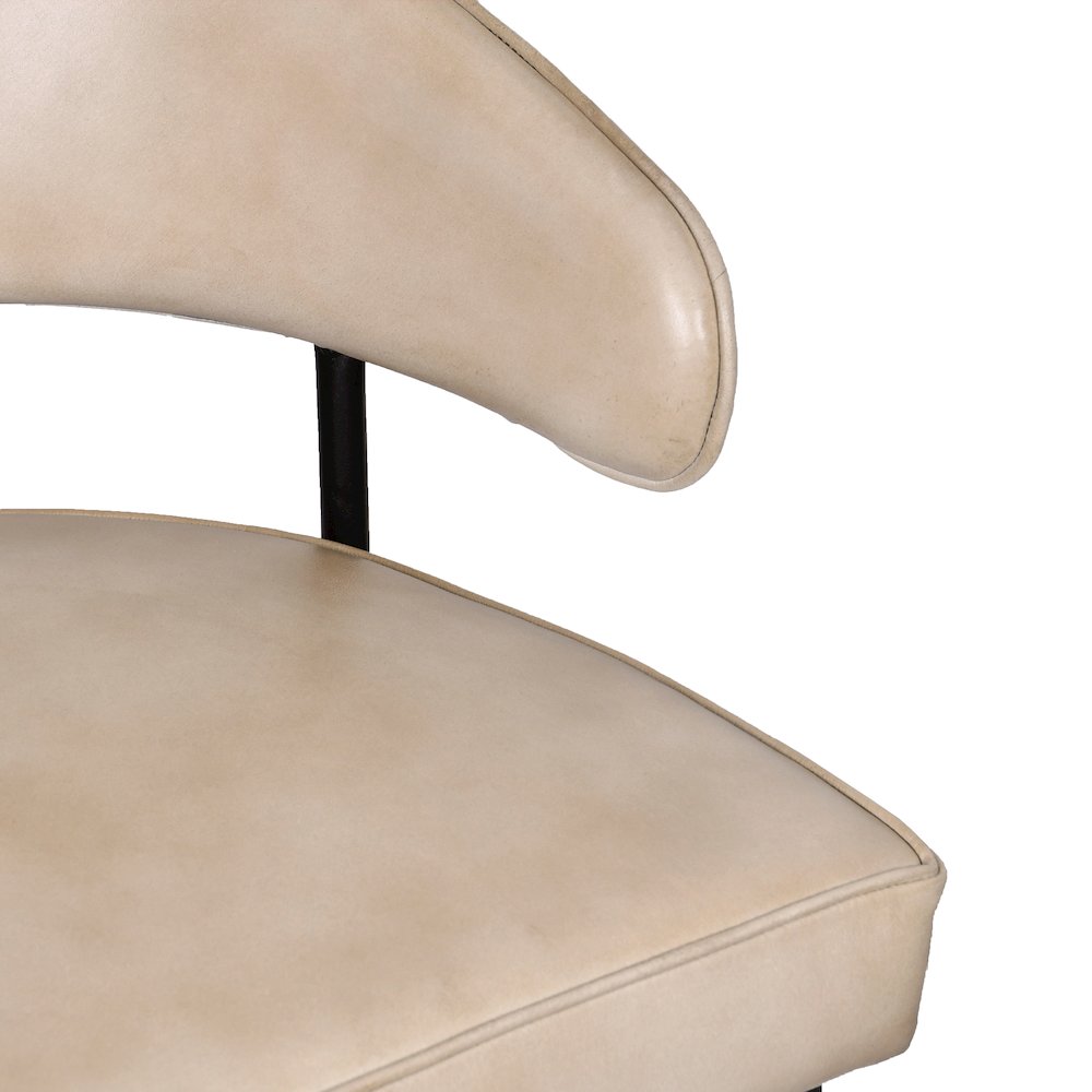 Barrett Genuine Leather Counter Chair in Stone. Picture 5