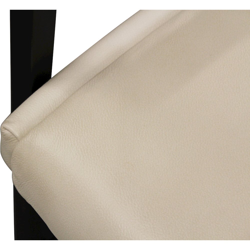 Wendy Arm Chair in Ivory Leather 2-Piece Set. Picture 5