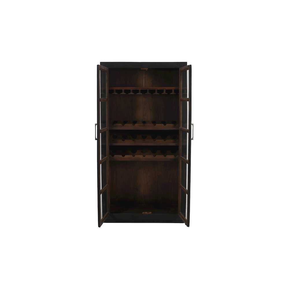 Fernious Tall Wine Cabinet in Dark Gray. Picture 4