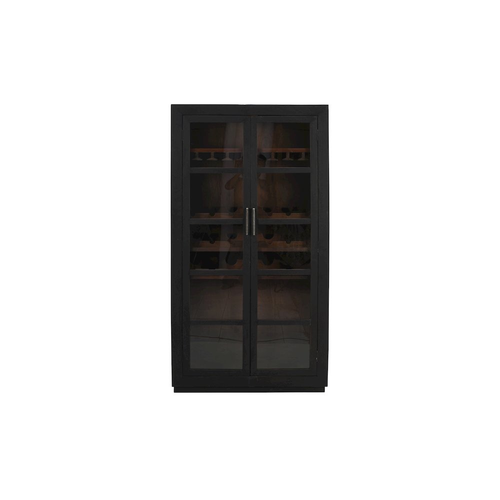 Fernious Tall Wine Cabinet in Dark Gray. Picture 5