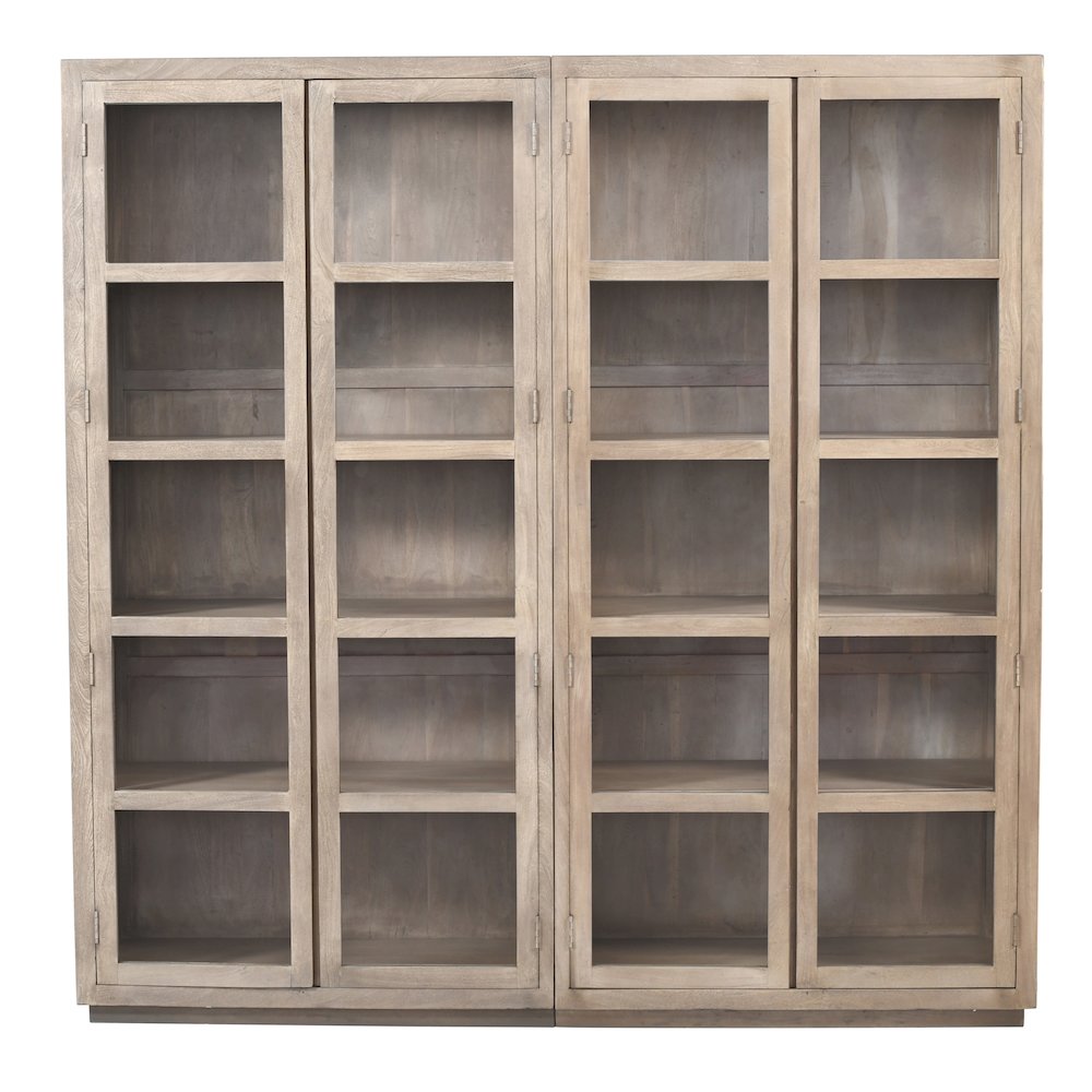 Argyle Bookcase in Light Ash Ivory Reclaimed Wood. Picture 1