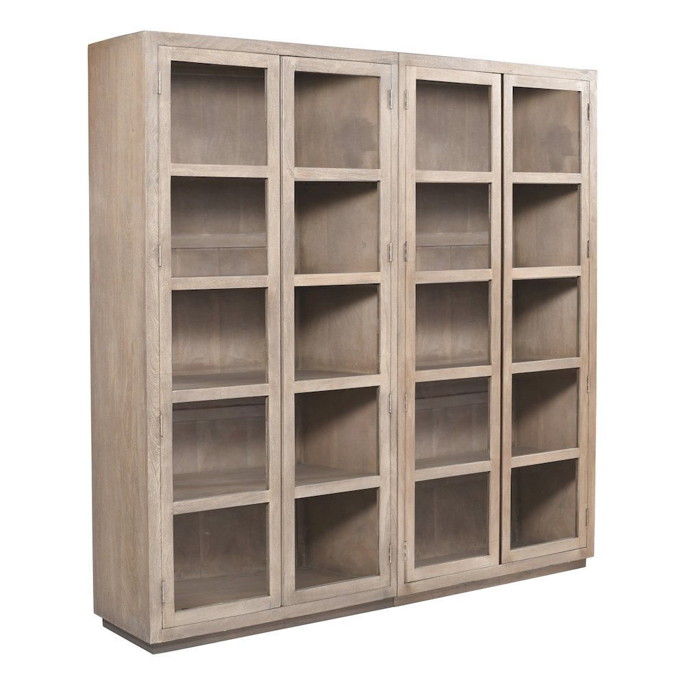 Argyle Bookcase in Light Ash Ivory Reclaimed Wood. Picture 2