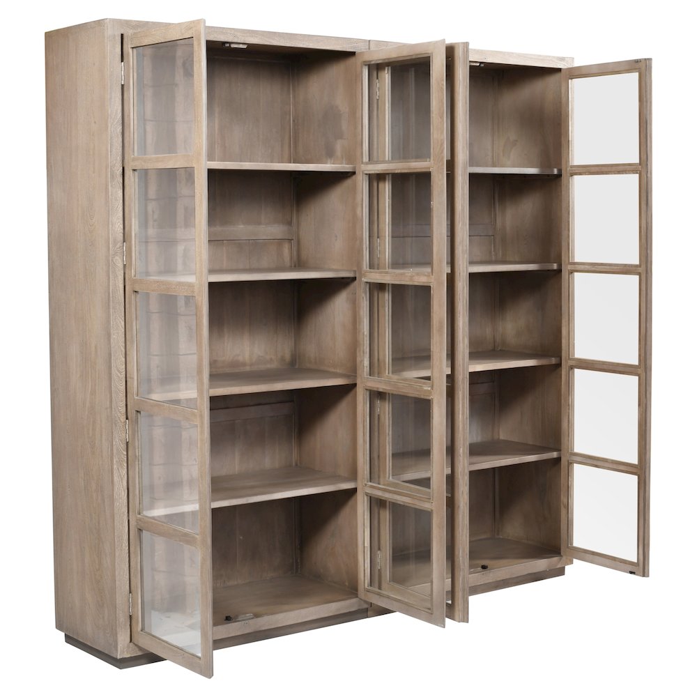Argyle Bookcase in Light Ash Ivory Reclaimed Wood. Picture 3