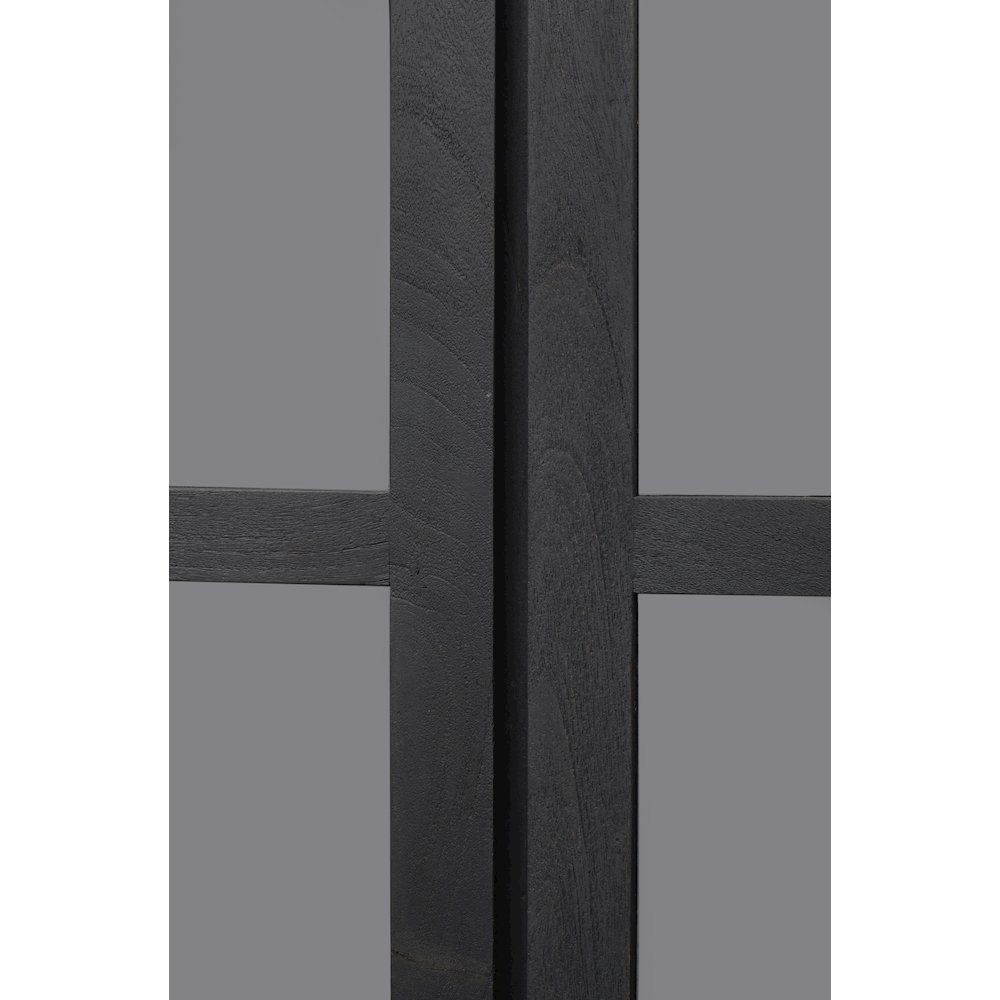 Argyle Bookcase in Graphite Black Reclaimed Wood. Picture 7
