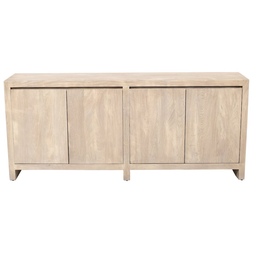 Argyle 4-Door Sideboard in Light Ash Ivory Reclaimed Wood. Picture 1