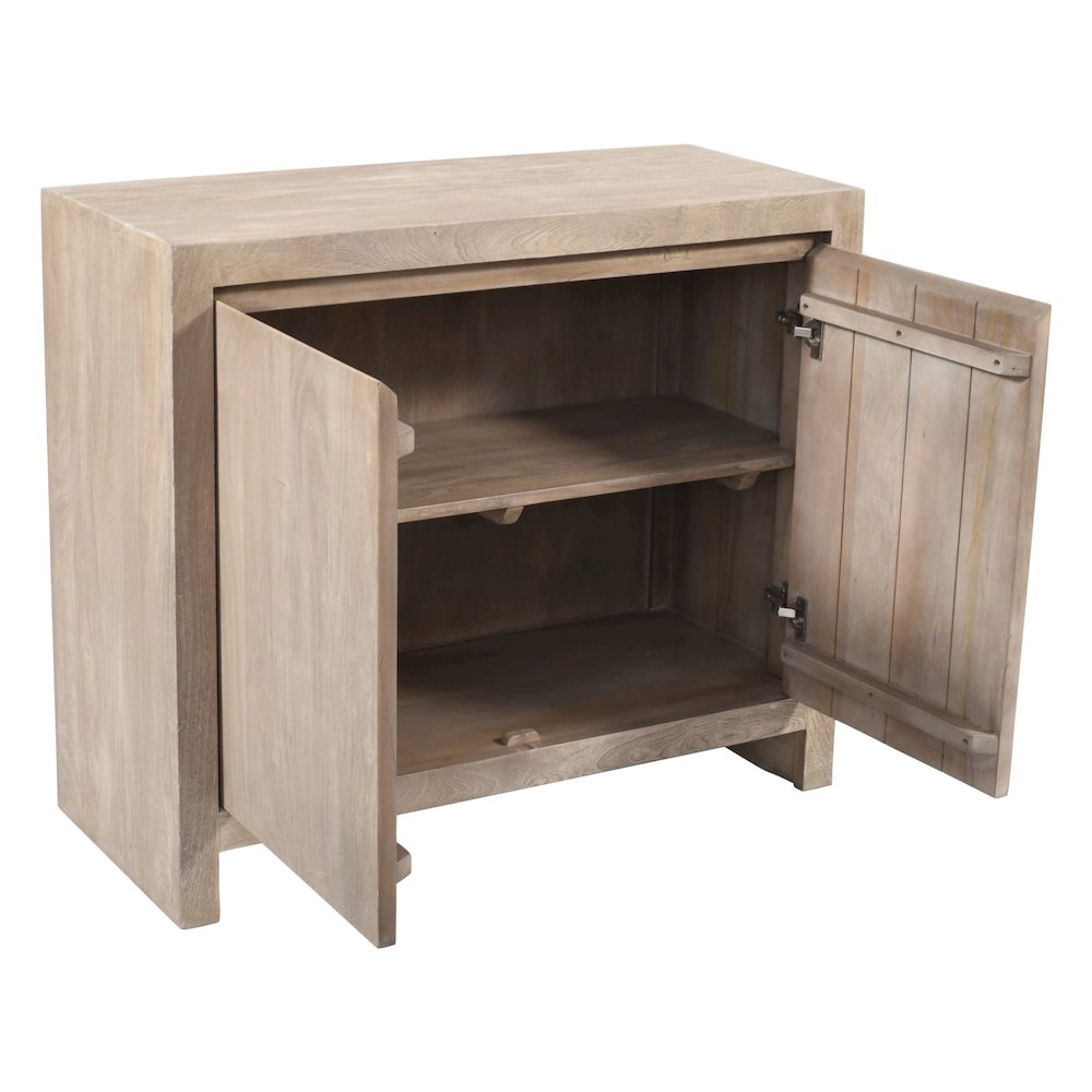 Argyle 2-Door Sideboard in Light Ash Ivory Reclaimed Wood. Picture 4